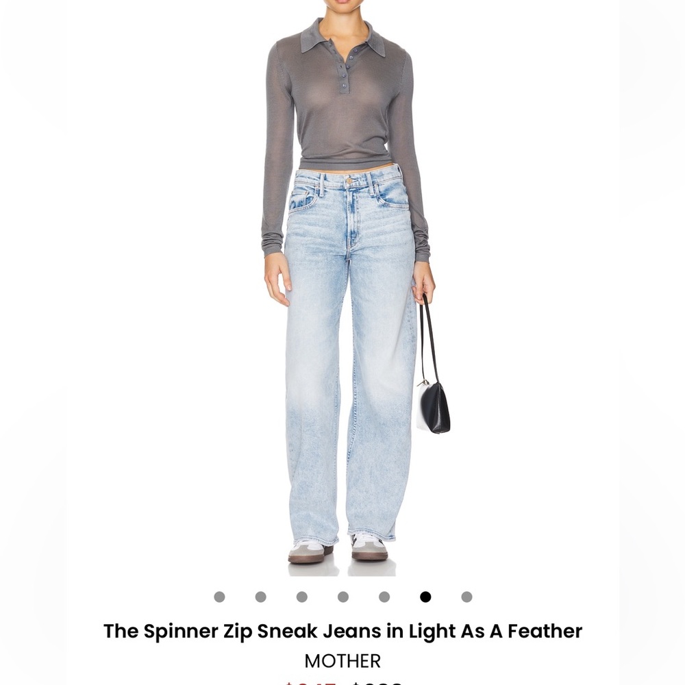 MOTHER Denim Spinner Zip Sneak in Light as a Feather wash size 27